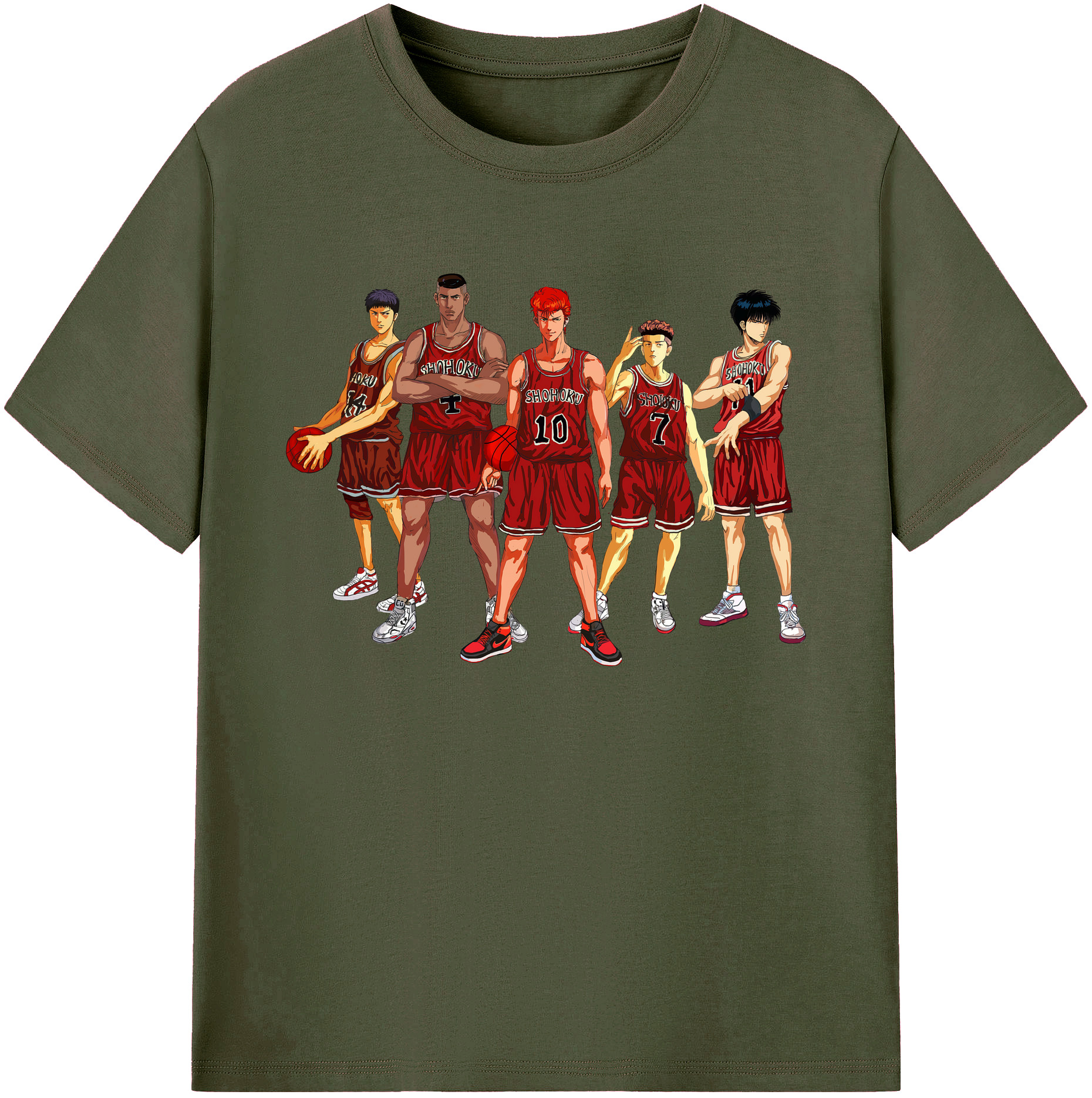 （画像用） SLAM DUNK／スラムダンク 綿100％ メンズ半袖Tシャツ｜肌触りやわらか＆通気性